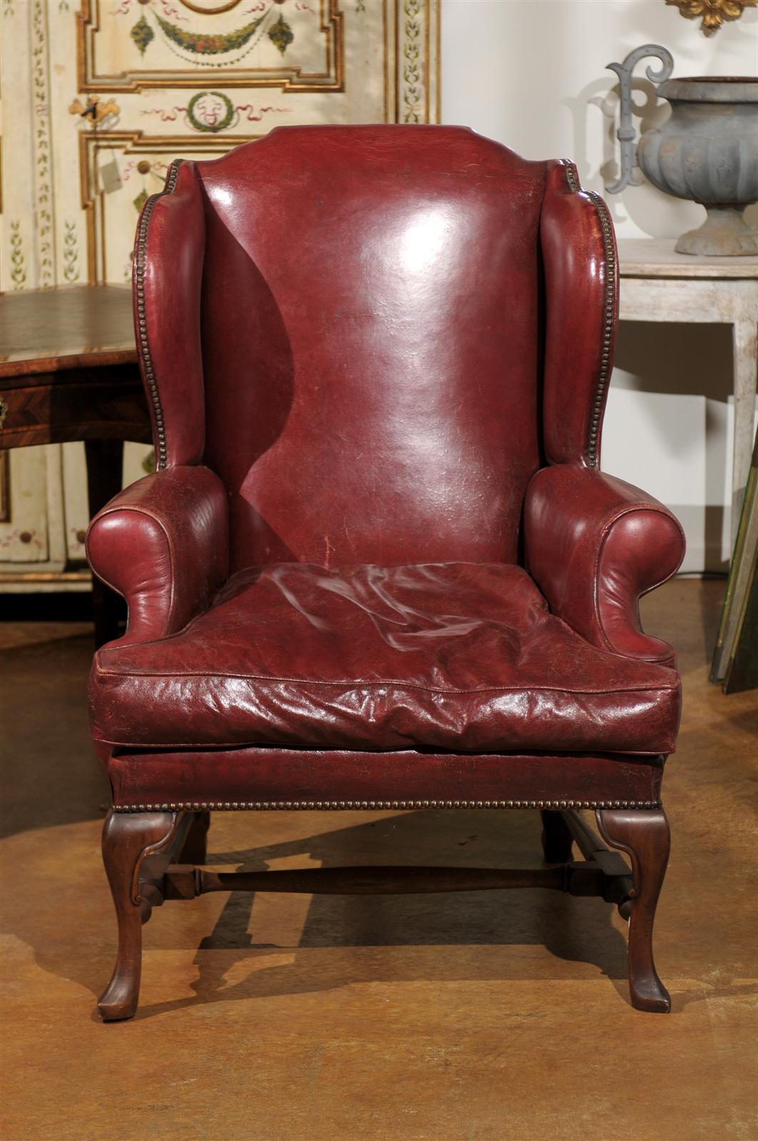Late 19th Century English Wingback Chair 2