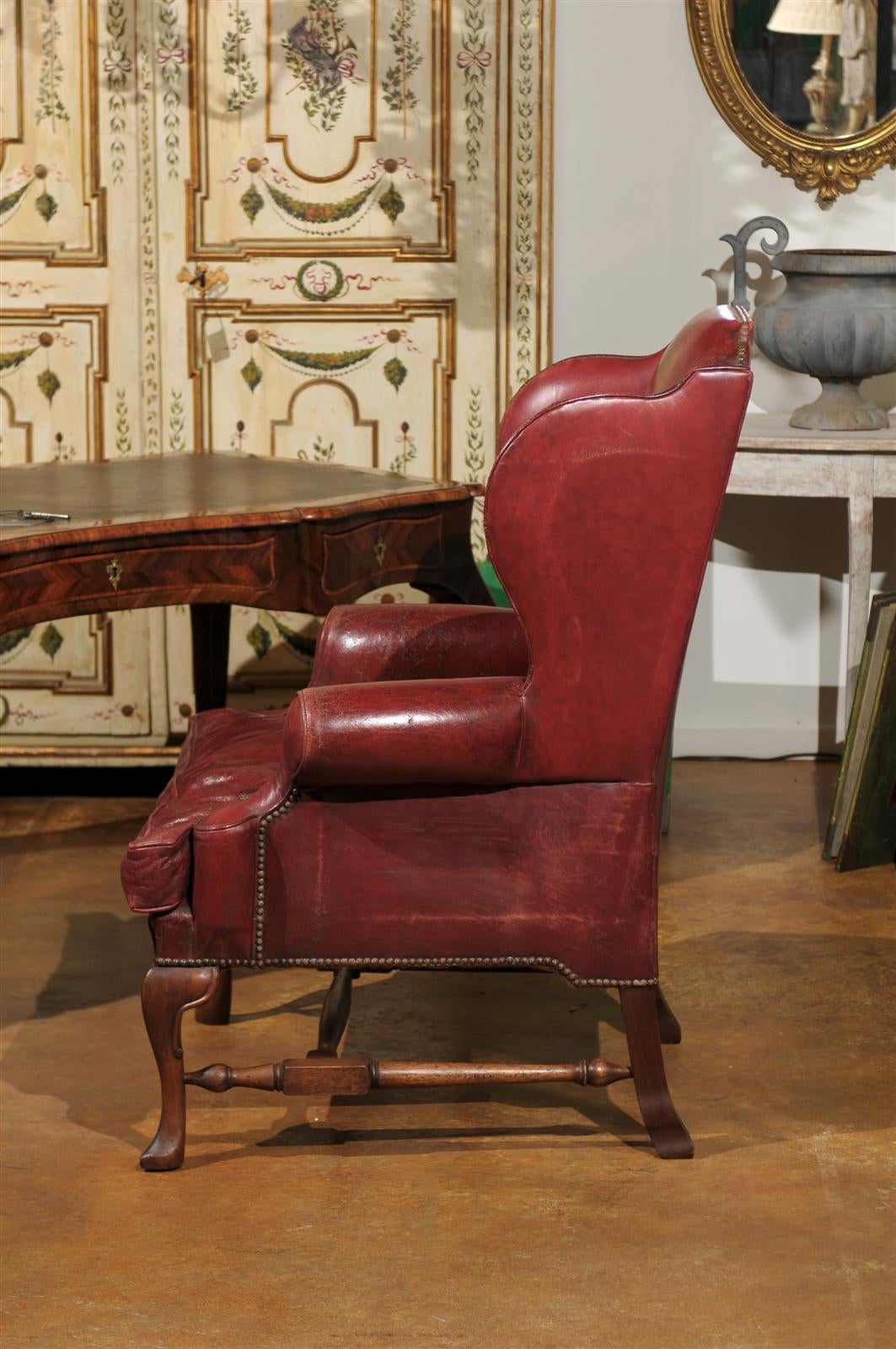 Late 19th Century English Wingback Chair 4