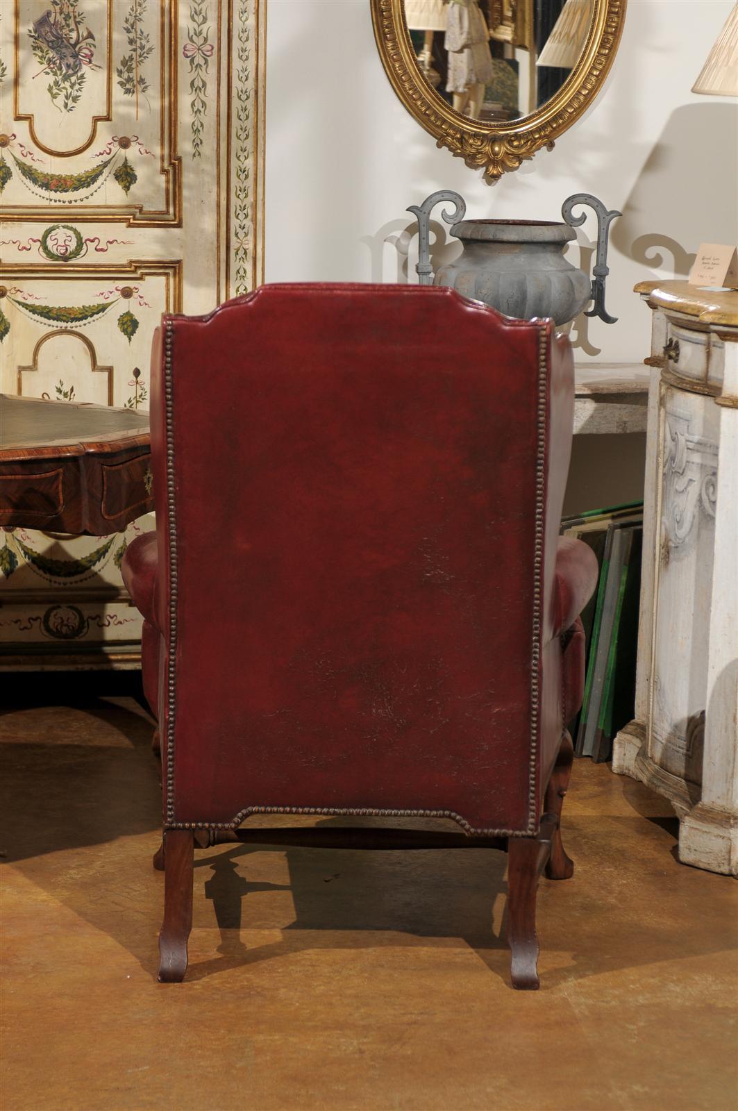 Late 19th Century English Wingback Chair 3