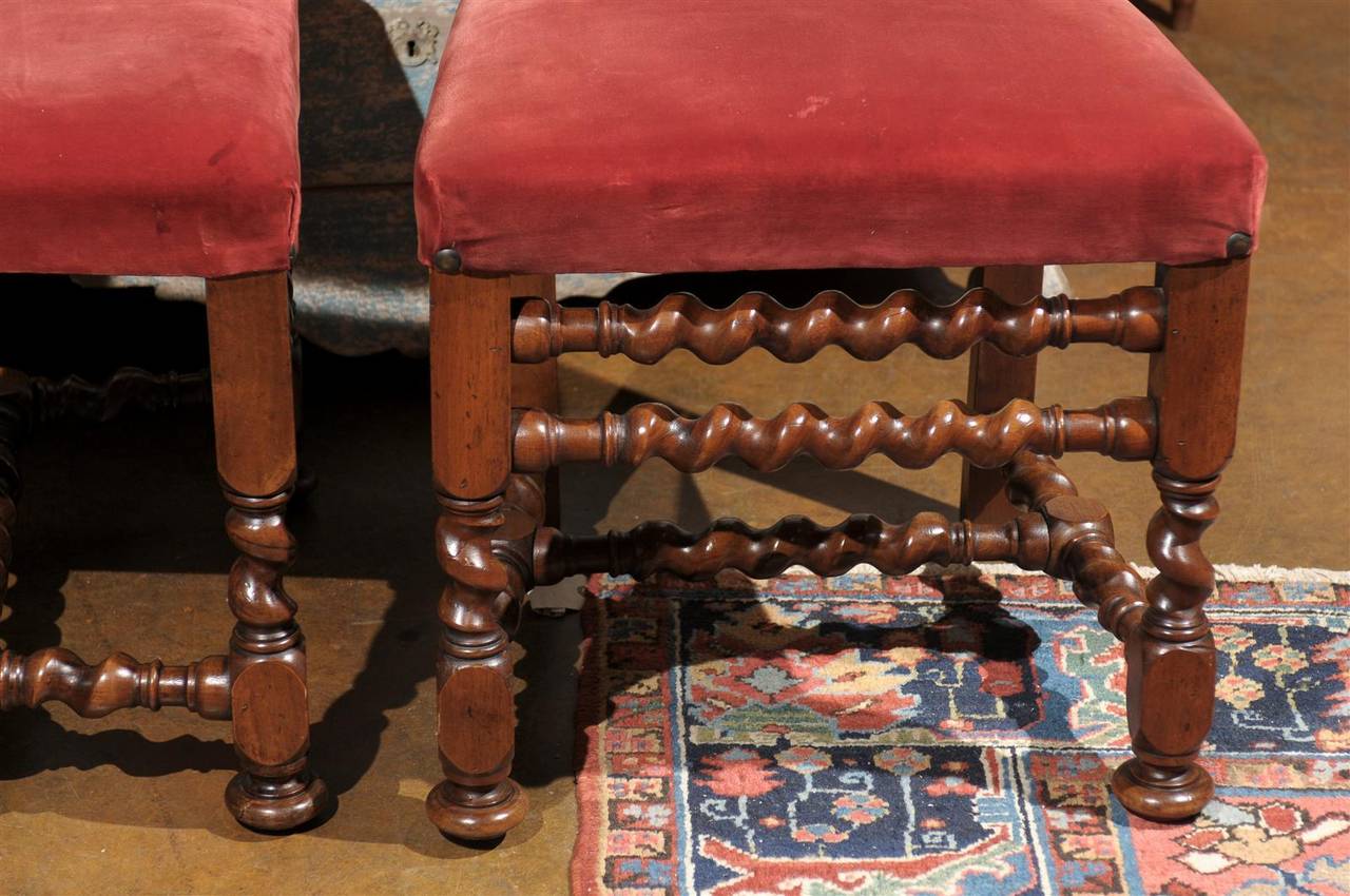 19th Century Set of Six Italian Chairs