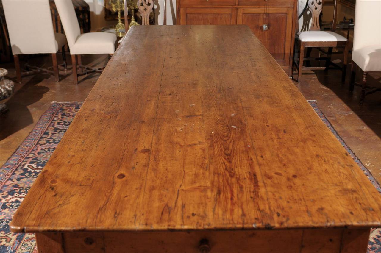 Late 19th Century Italian Pine Farm Table 3
