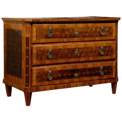 Early 19th Century French Marquetry Inlaid Commode