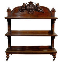 English Mahogany Three Tier Server