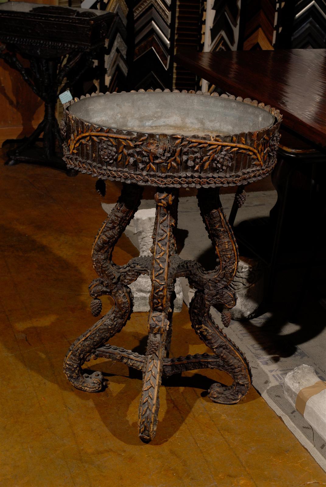 19th Century Black Forest Jardiniere For Sale 5
