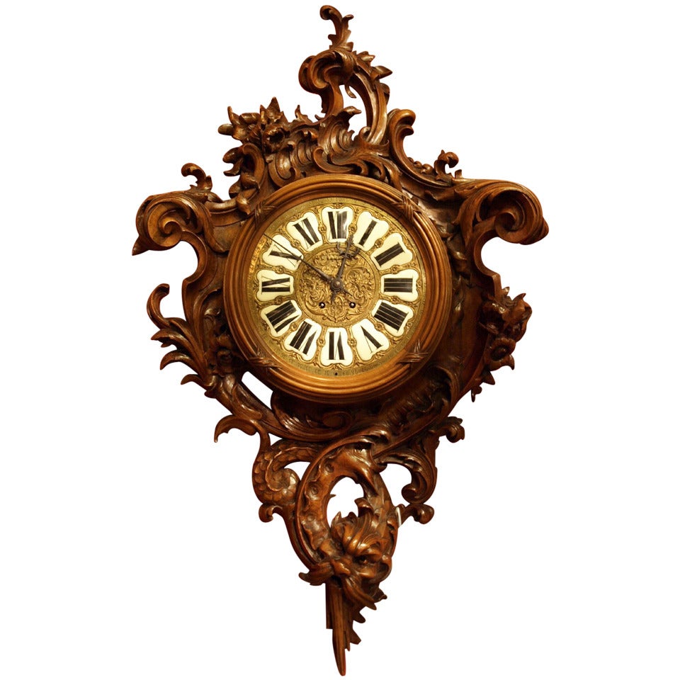 Antique French wall clock