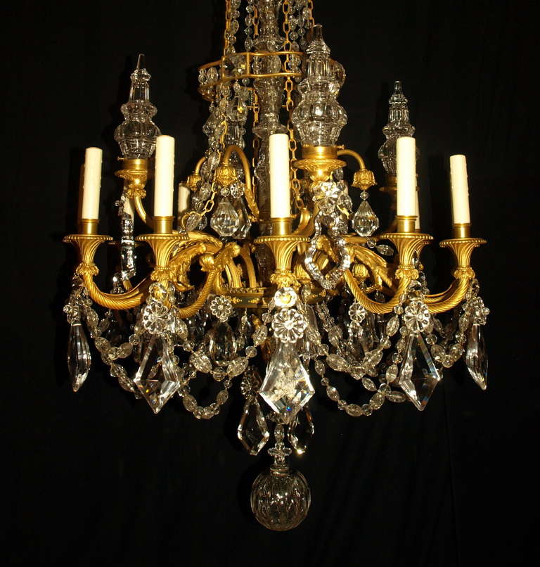 French Antique Chandelier. Louis Philippe Style chandelier For Sale