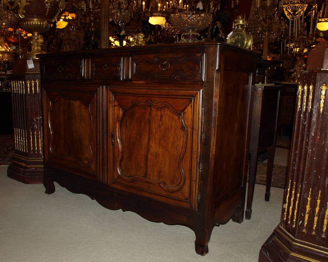 A very elegant antique French buffet