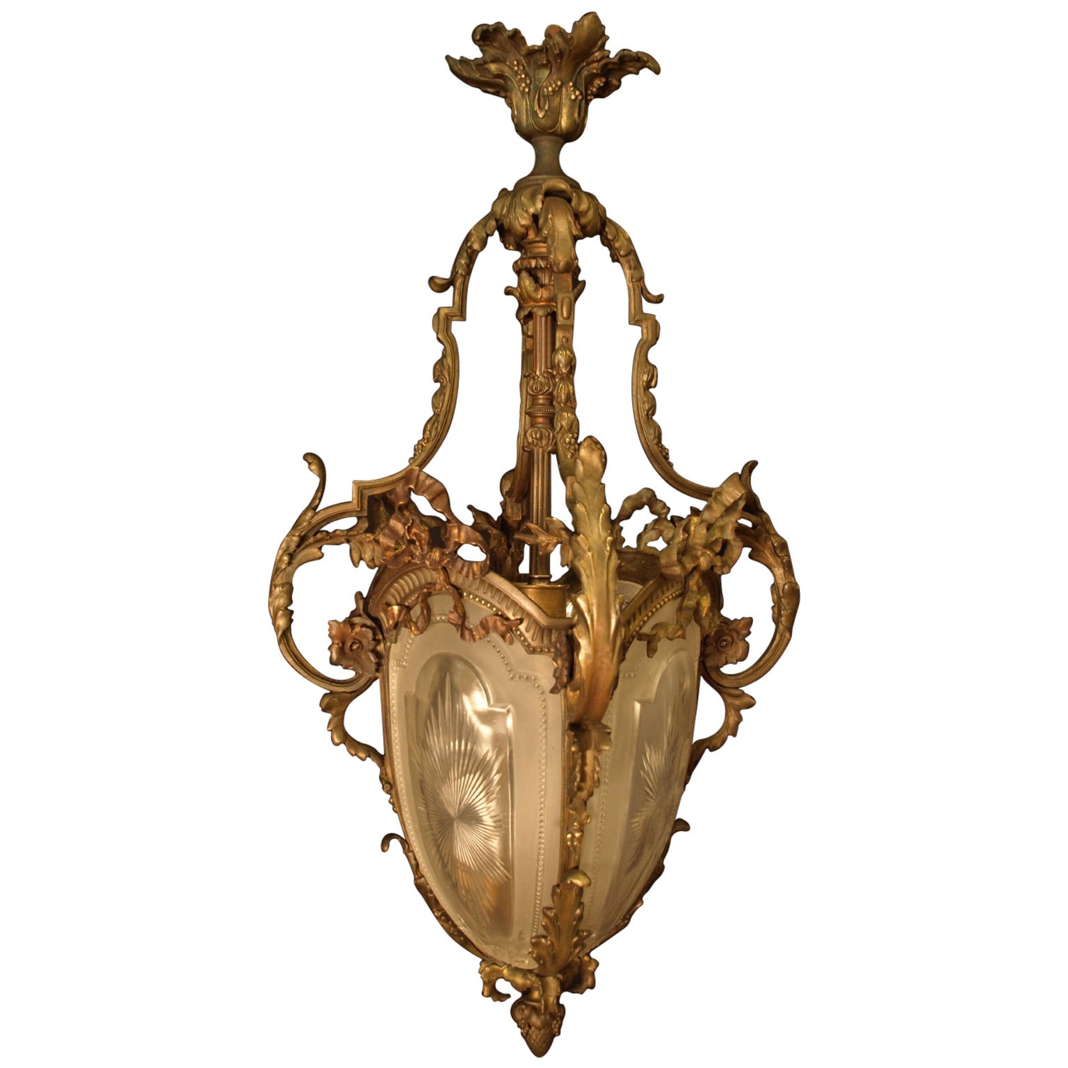 Antique Chandelier. French Lantern For Sale