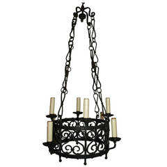 Antique Chandelier. Iron Chandelier 8