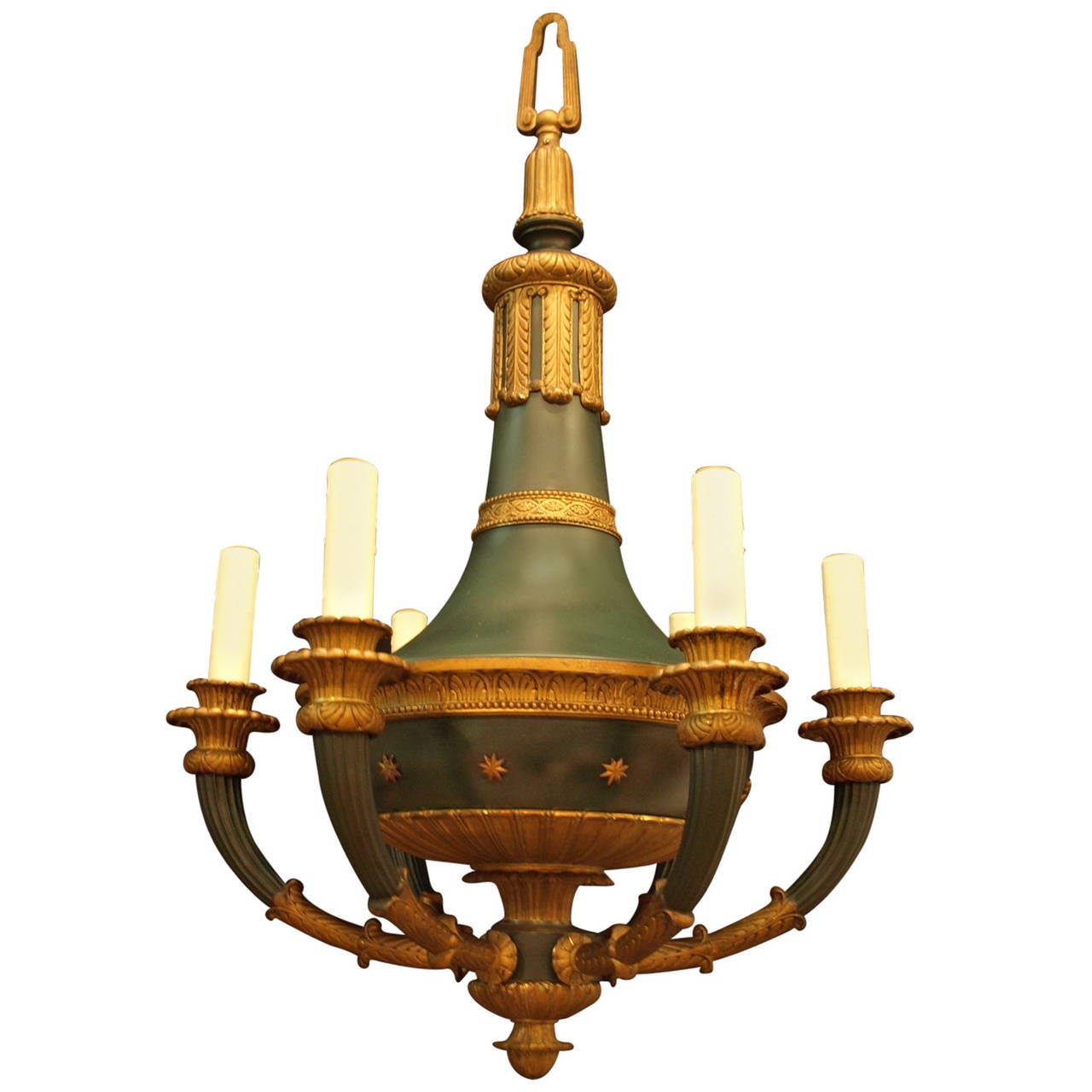 Antique Chandelier. Empire Style Chandelier For Sale at 1stdibs