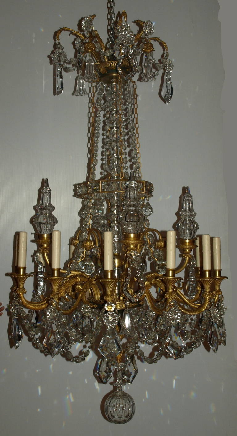 Antique Chandelier. Louis Philippe Style chandelier For Sale 3