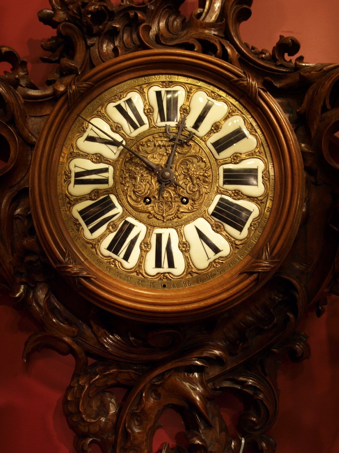 Rococo Antique French wall clock