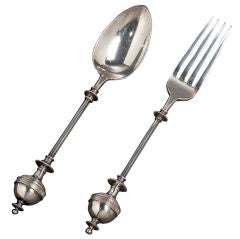 Thomas Steele spoon and fork