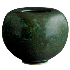 Saxbo Small Green Ceramic Vase