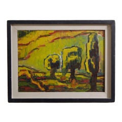 Antique Walter Dexel Painting (untitled)