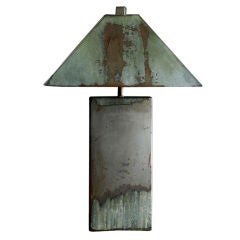 Galvanized Metal Lamp