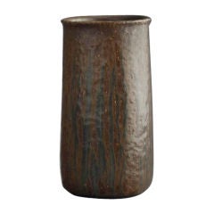 Saxbo Brown Ceramic Vase