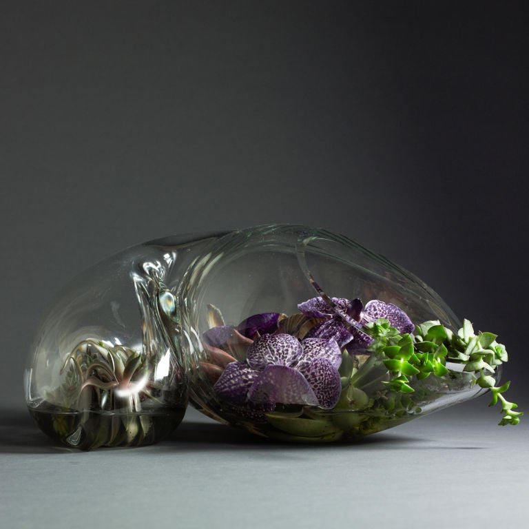 American John Bingham Amorphic Glass Sculpture For Sale