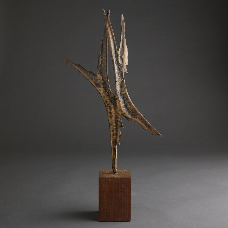 Nino Franchina "Composizione" Bronze Sculpture