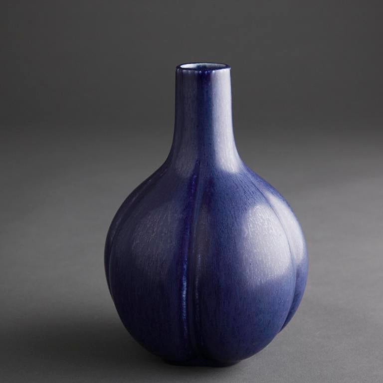 Saxbo Blue Ceramic Vase