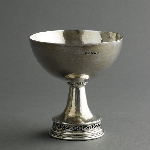 Omar Ramsden sterling silver Chalice on pedestal