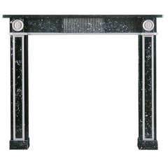Kilkenny and Statuary Marble Fireplace Mantle in the Regency Manner 2