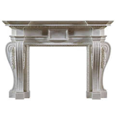 English George II Palladian Fireplace Mantel 8