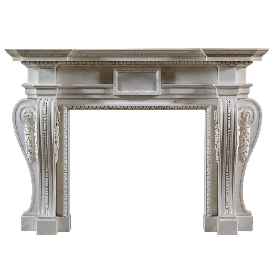 Englisch George II Palladian Kamin Mantel