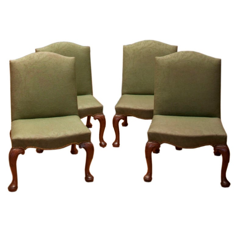 Set of Four George II Mahogany Side Chairs