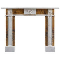 Early 19th Century Irish Marble Fireplace Mantel Celebrating Spring 3