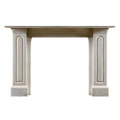 An Antique Irish Georgian Statuary Marble Mantel