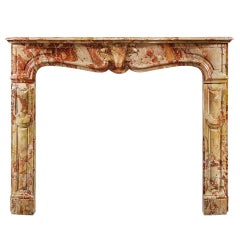 Antique Louis XV Sarrancolin Fireplace Mantel