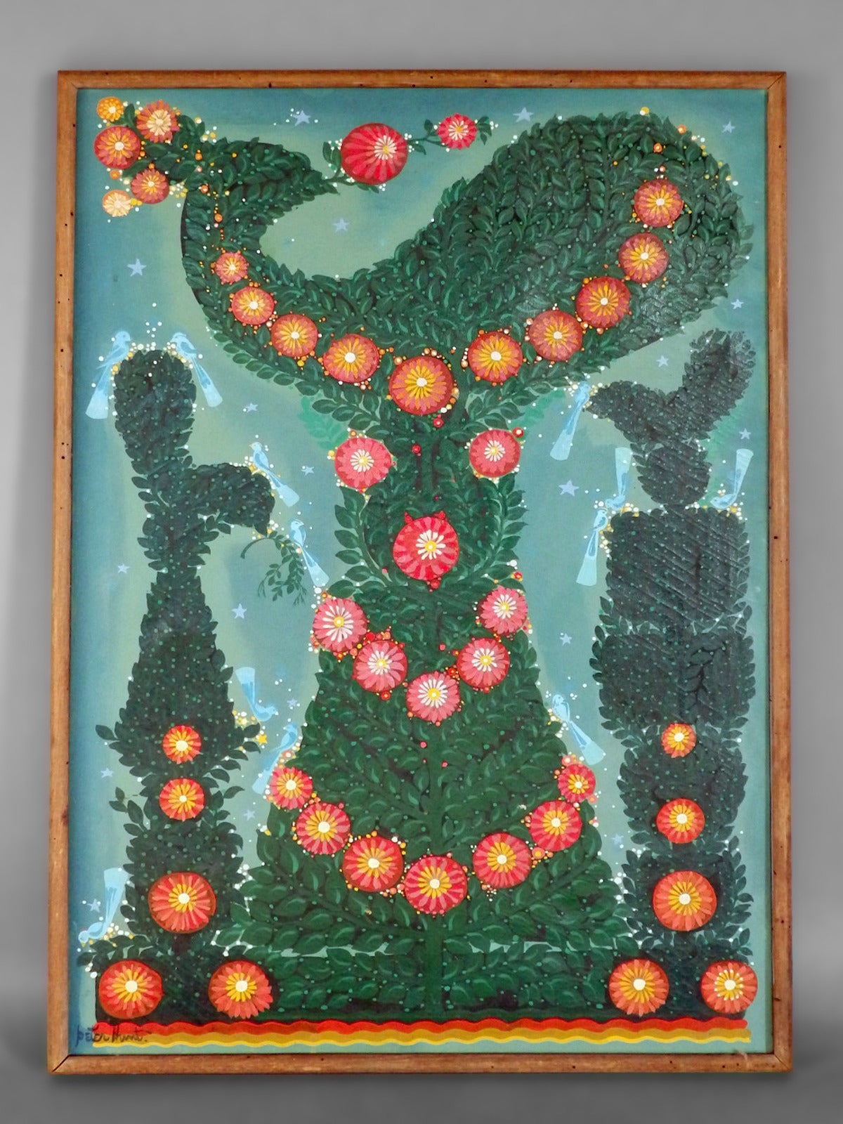 Rare Cape Cod Folk Modernist Oil on Canvas Painting at 1stDibs