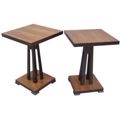 Pair of Modernist Lamp Tables in the Manner of Edward Wormley