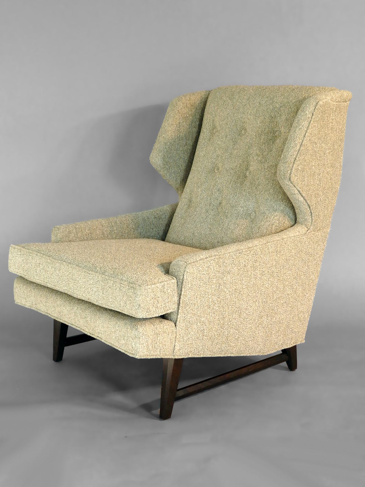 Wing chair in the style of Edward Wormley for Dunbar.