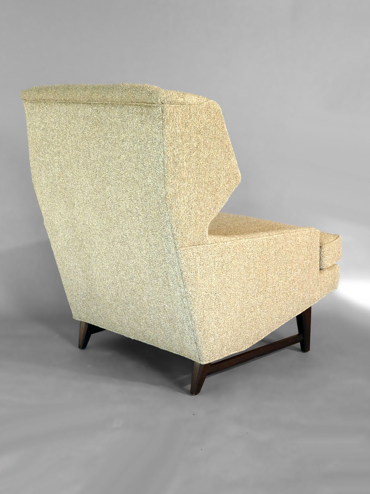 Mid-Century Modern Style of Edward Wormley Modernist Wing Chair