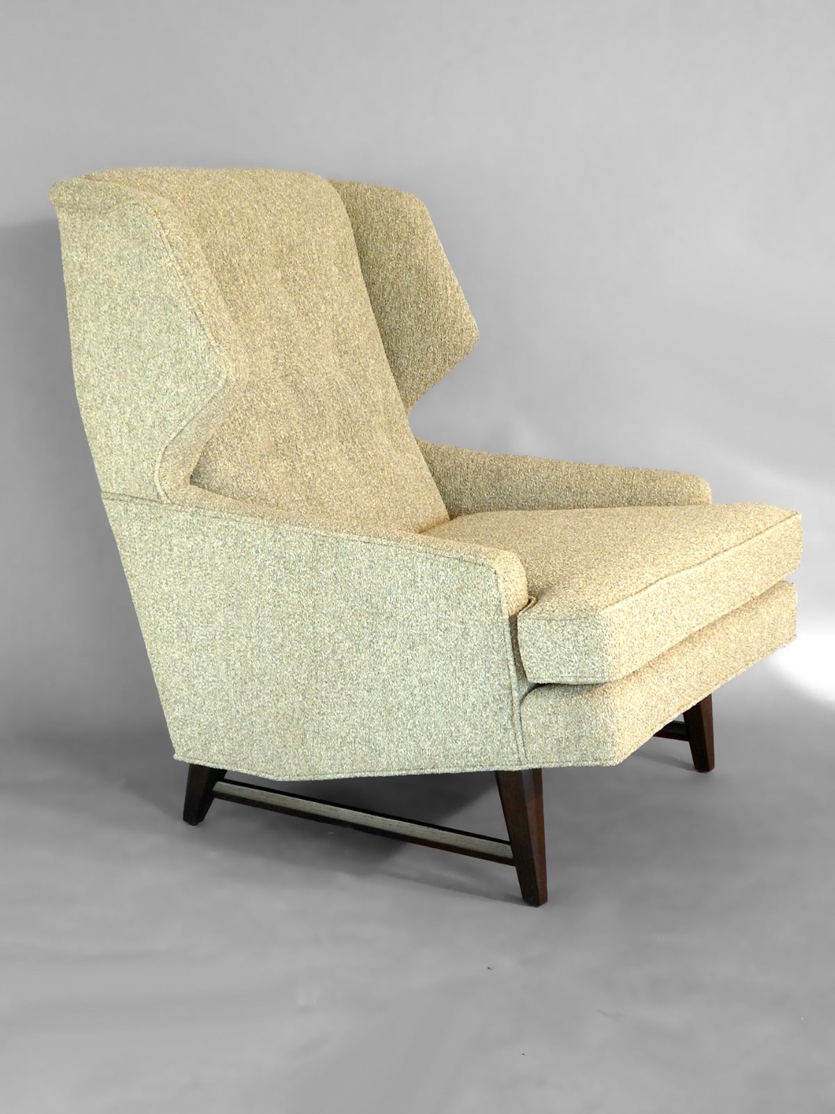American Style of Edward Wormley Modernist Wing Chair