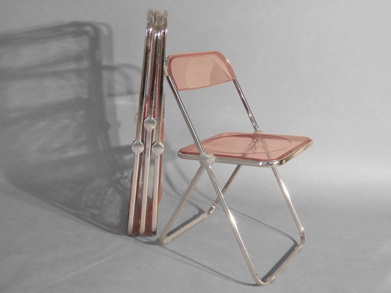 lucite folding chairs