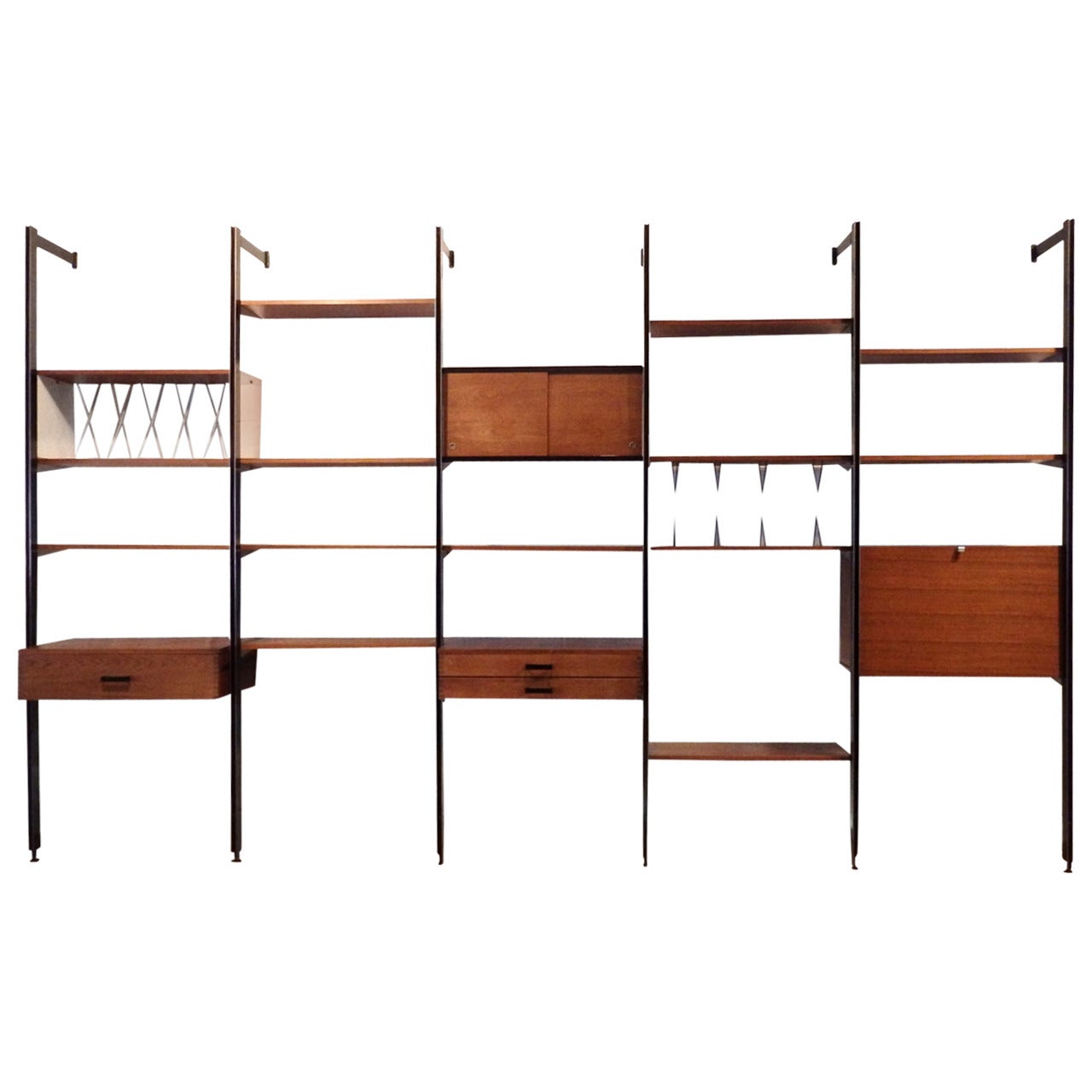 Large Six Pole Five Bay CSS Shelf Storage Unit