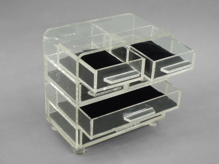 lucite jewelry box