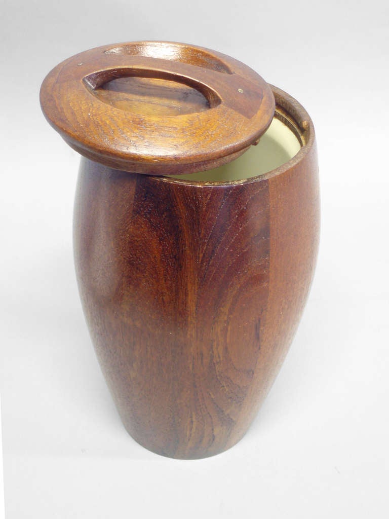 Danish Early Production Teak Ice Bucket by Jens Quistgaard for Dansk For Sale