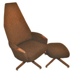 Adrian Pearsall - for Craft Associates Swivel Chair And Ottoman