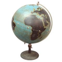 Vintage Industrial Aviation Globe by the Nystrom Company