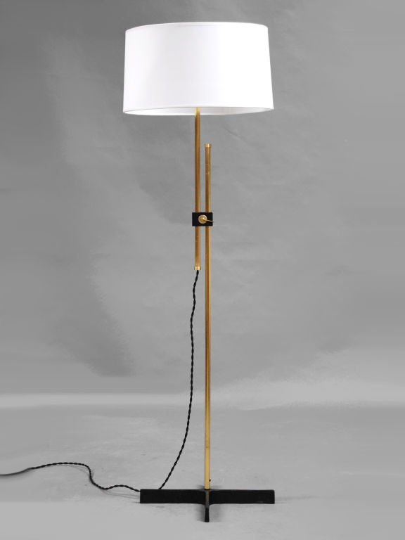 Adjustable Brass Floor Lamp