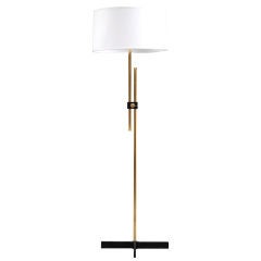 Vintage Adjustable Brass Floor Lamp