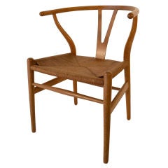 Hans Wegner Oak  Wishbone " Y "  chair