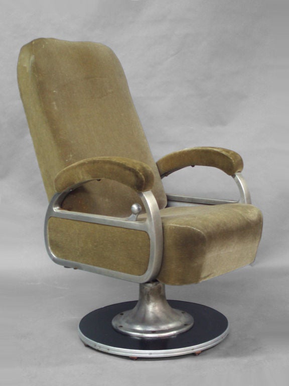 Machine Age Streamlined Railroad Bar Car Chair