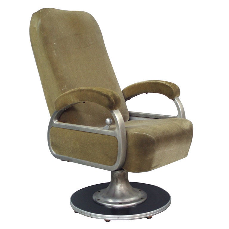 Machine Age Streamlined Railroad Bar Car Chair