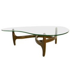 Adrian Pearsall Free Form Glass top coffee table