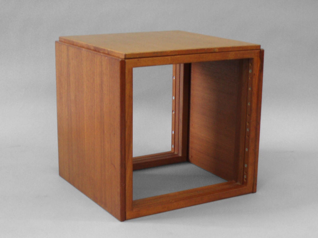 Danish Cube Nest of Teak Tables by Kai Kristiansen